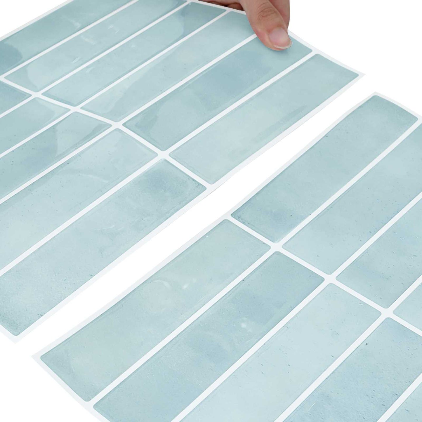 Rechteckige Fliese 20 pcs Grau-Grün 29 x 23 x 0,08 cm