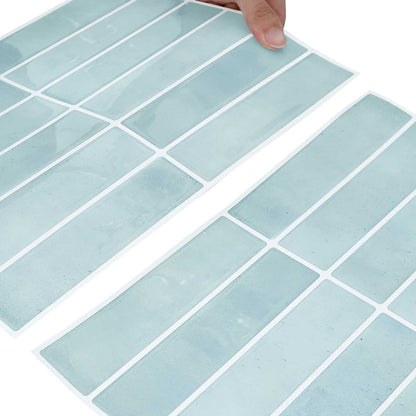 Rechteckige Fliese 20 pcs Grau-Grün 29 x 23 x 0,08 cm