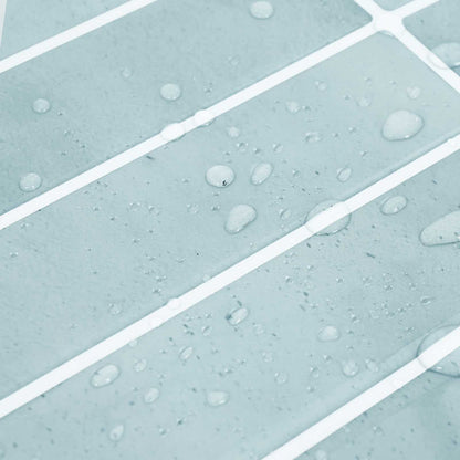 Rechteckige Fliese 20 pcs Grau-Grün 29 x 23 x 0,08 cm