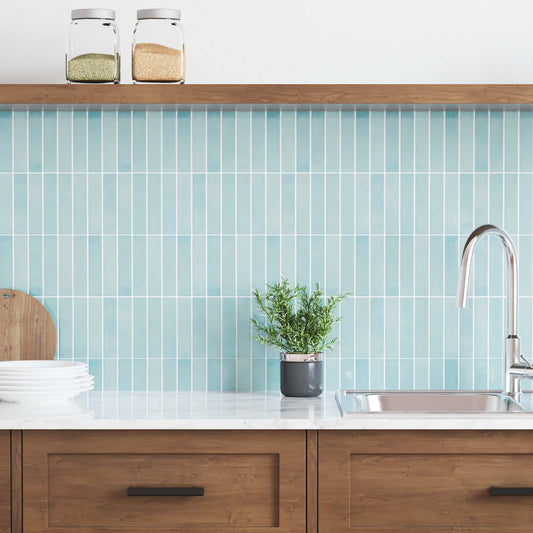 Rechteckige Fliese 50 pcs Grau-Grün 29 x 22,9 cm