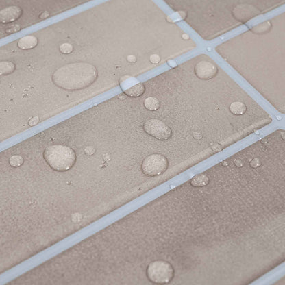 Rechteckige Fliese 10 pcs Beige Kaffee 29 x 22,9 cm