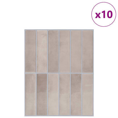 Rechteckige Fliese 10 pcs Beige Kaffee 29 x 22,9 cm