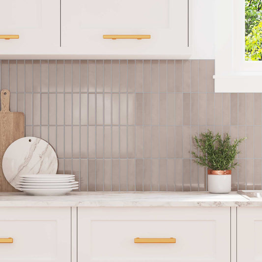 Rechteckige Fliese 20 pcs Beige Kaffee 29 x 22,9 cm