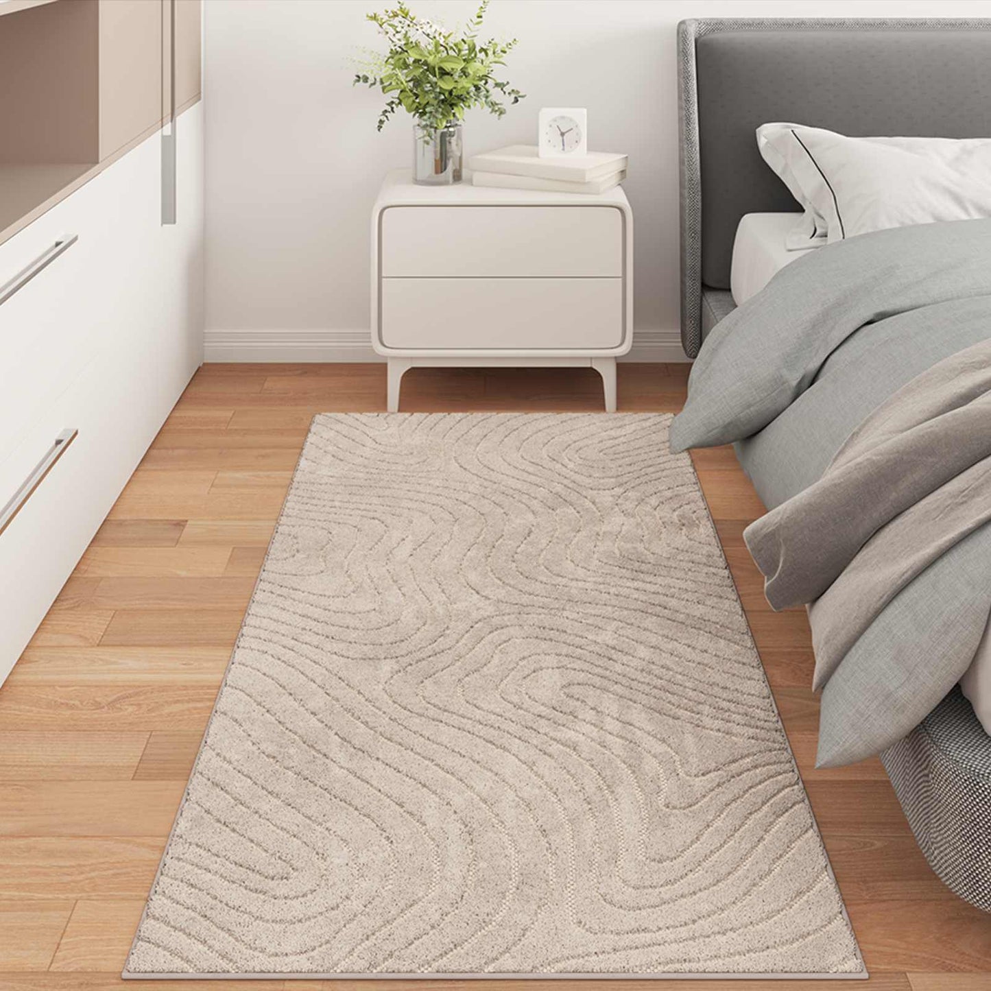 Bereichsteppiche PALMERAS Beige 200 x 80 cm Polyester
