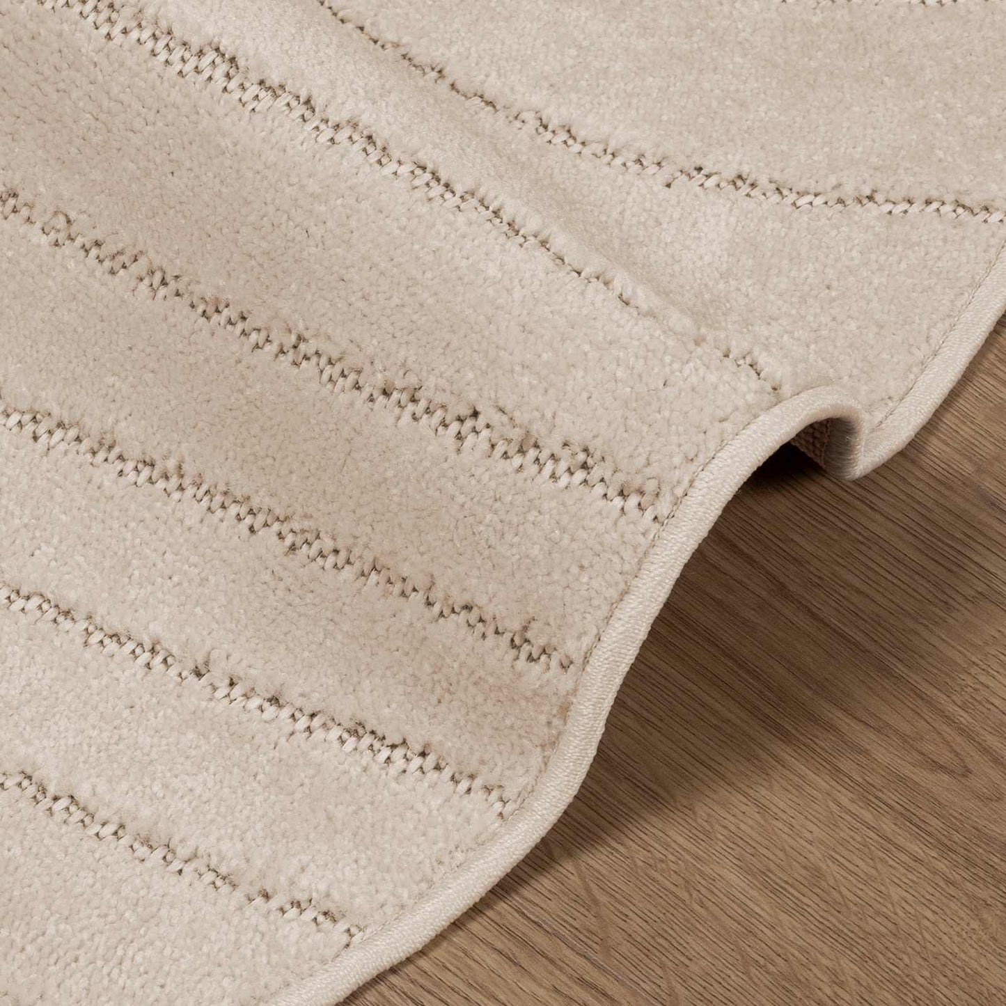 Bereichsteppiche Rund PALMERAS Beige Ø 160 CM Polyester