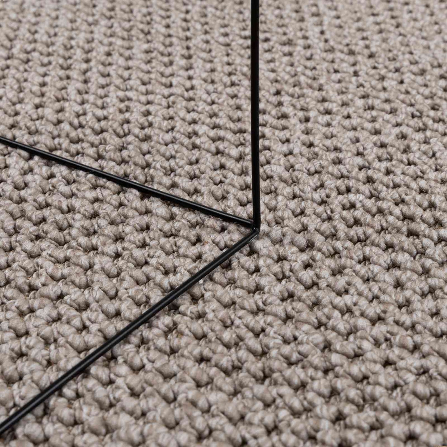 Bereichsteppiche Rechtwinklig LUGO Taupe 200 x 140 cm Polyester