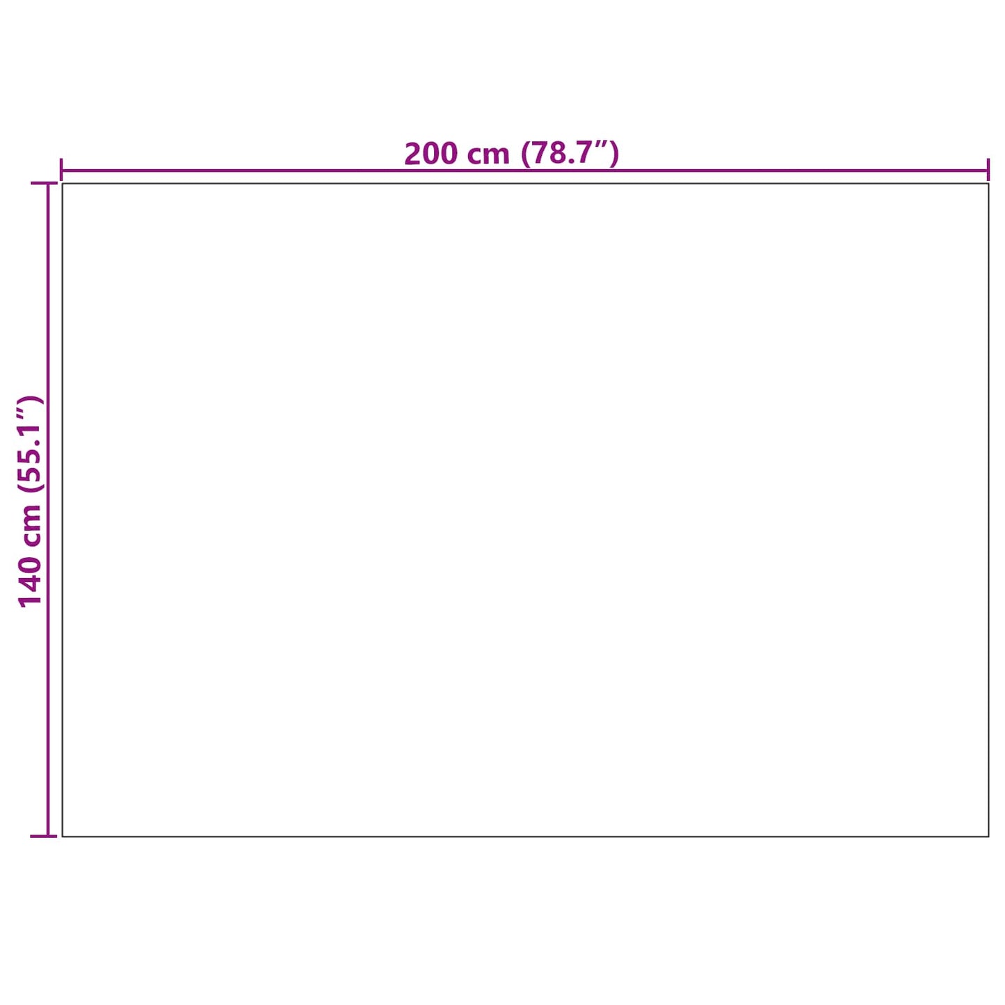 Bereichsteppiche Rechtwinklig LUGO Taupe 200 x 140 cm Polyester