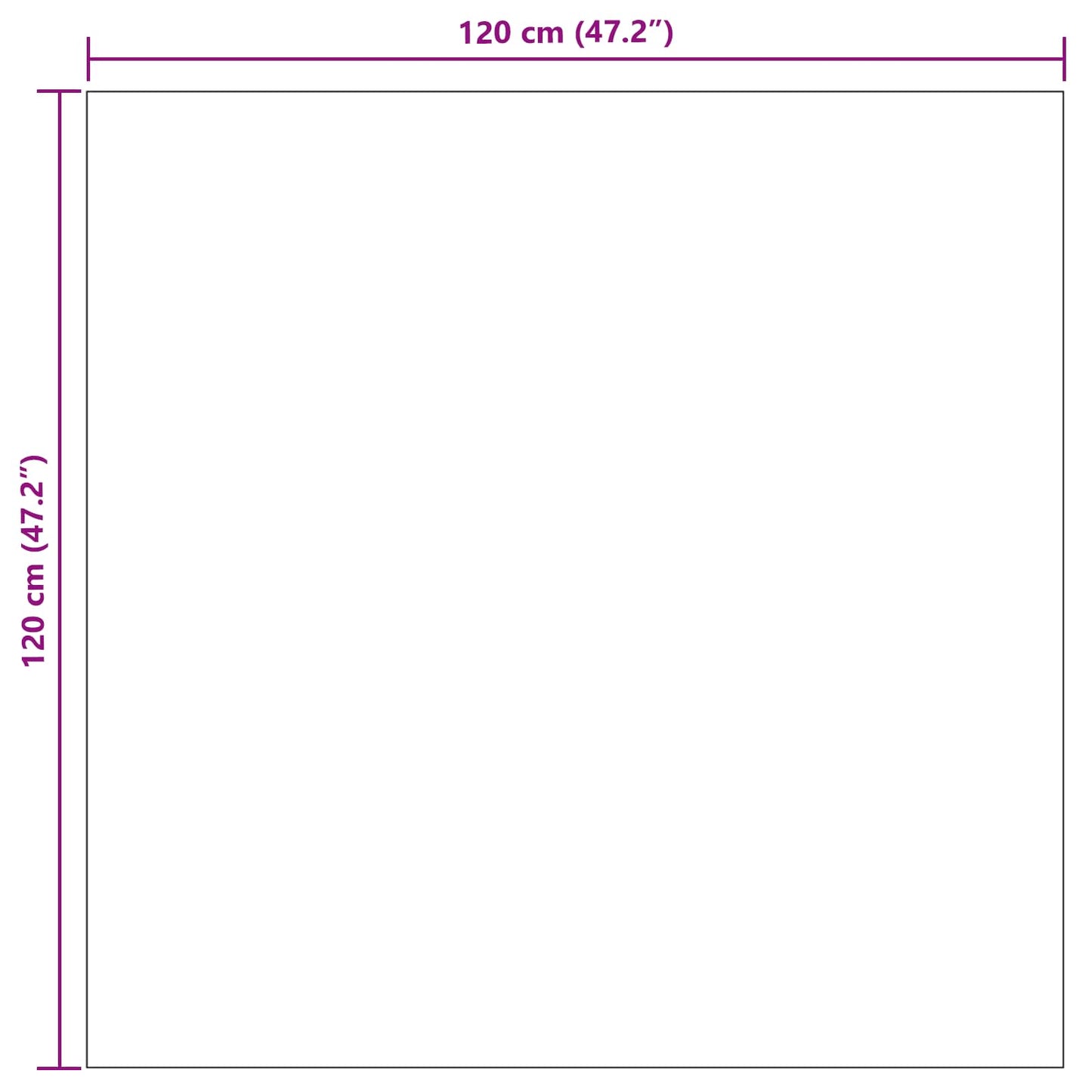 Bereichsteppiche Quadratisch LUGO Taupe 120 x 120 cm Polyester