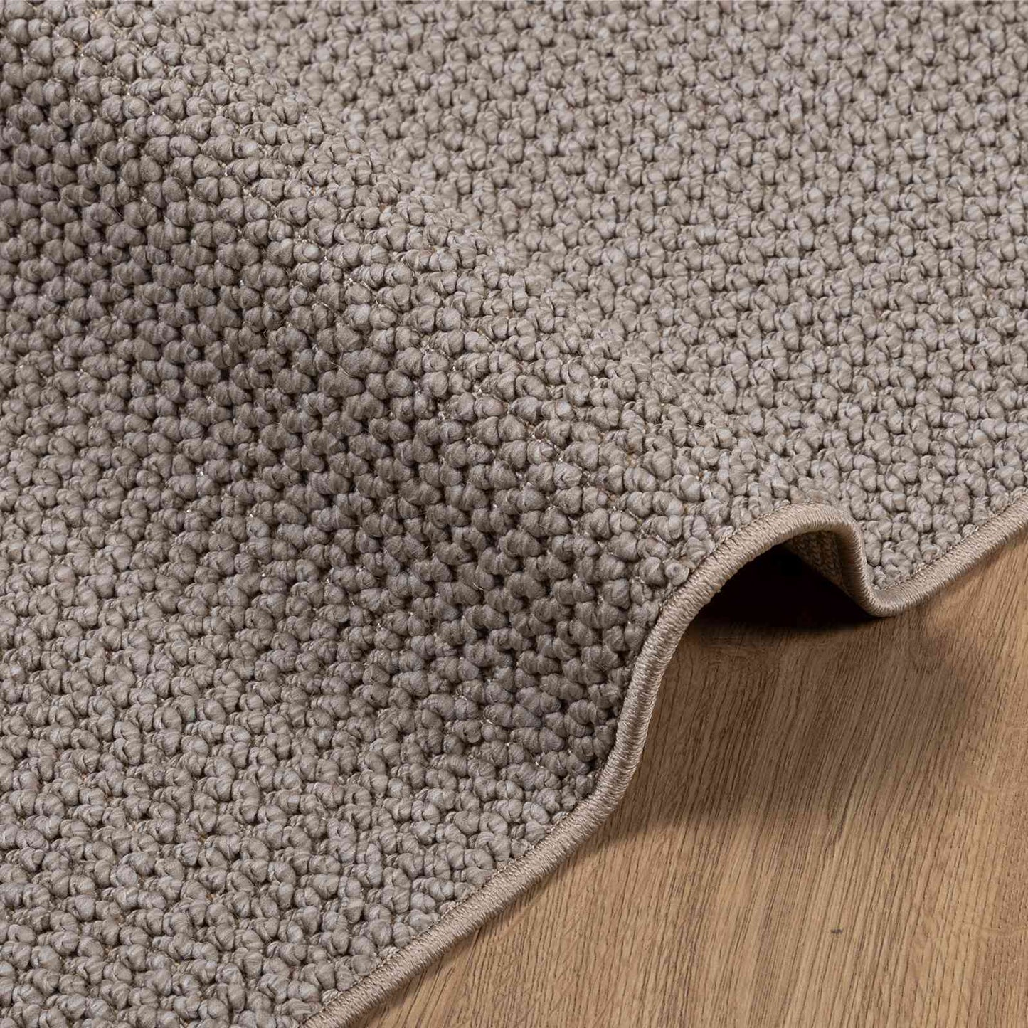 Bereichsteppiche Quadratisch LUGO Taupe 240 x 240 cm Polyester