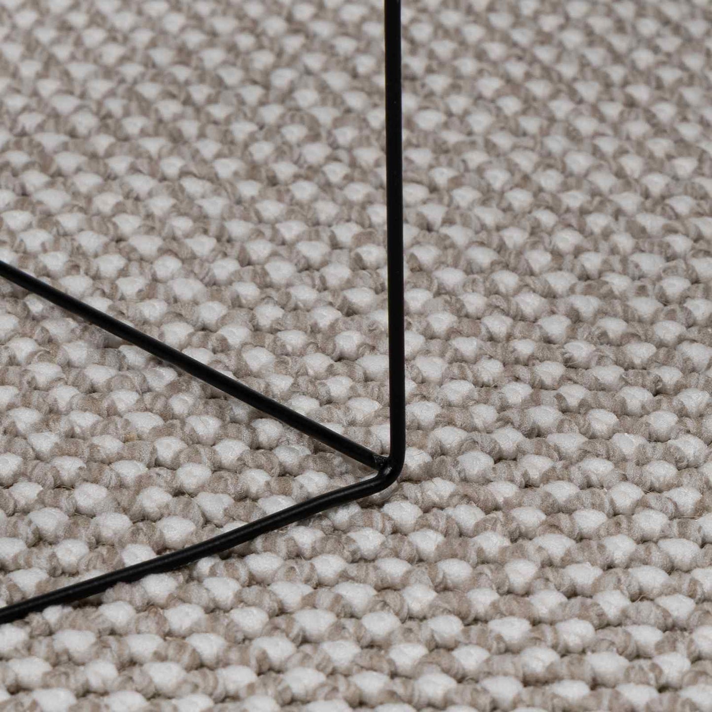Bereichsteppiche LUGO Creme und Taupe 120 x 120 cm Polyester