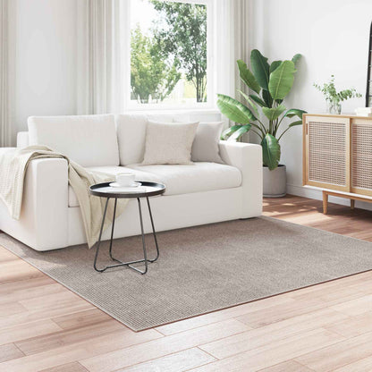 Bereichsteppiche LUGO Creme und Taupe 120 x 120 cm Polyester