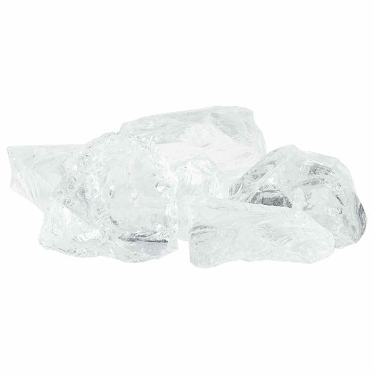 Gartensteine Weiß 12 cm Glas