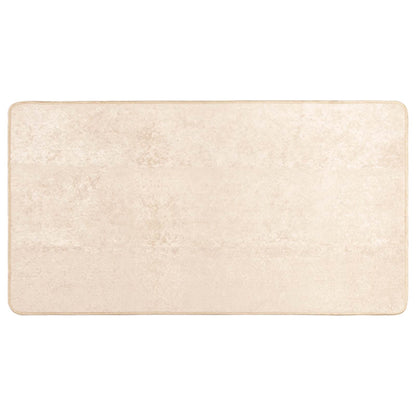 Teppich Druck Creme 100 x 80 cm Polyester und PVC