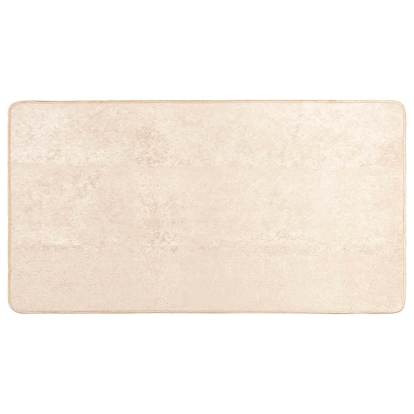 Teppich Druck Creme 150 x 100 cm Polyester und PVC