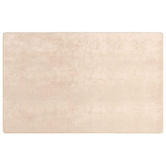 Teppich Druck Creme 230 x 150 cm Polyester und PVC
