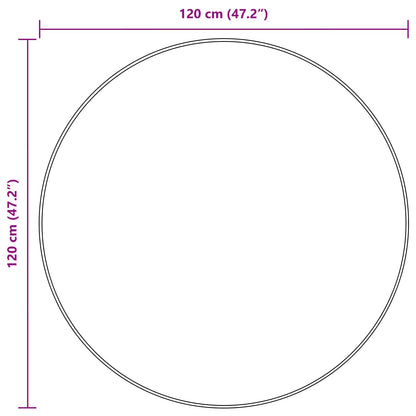 Teppich Druck Creme Ø 120 cm Polyester und PVC