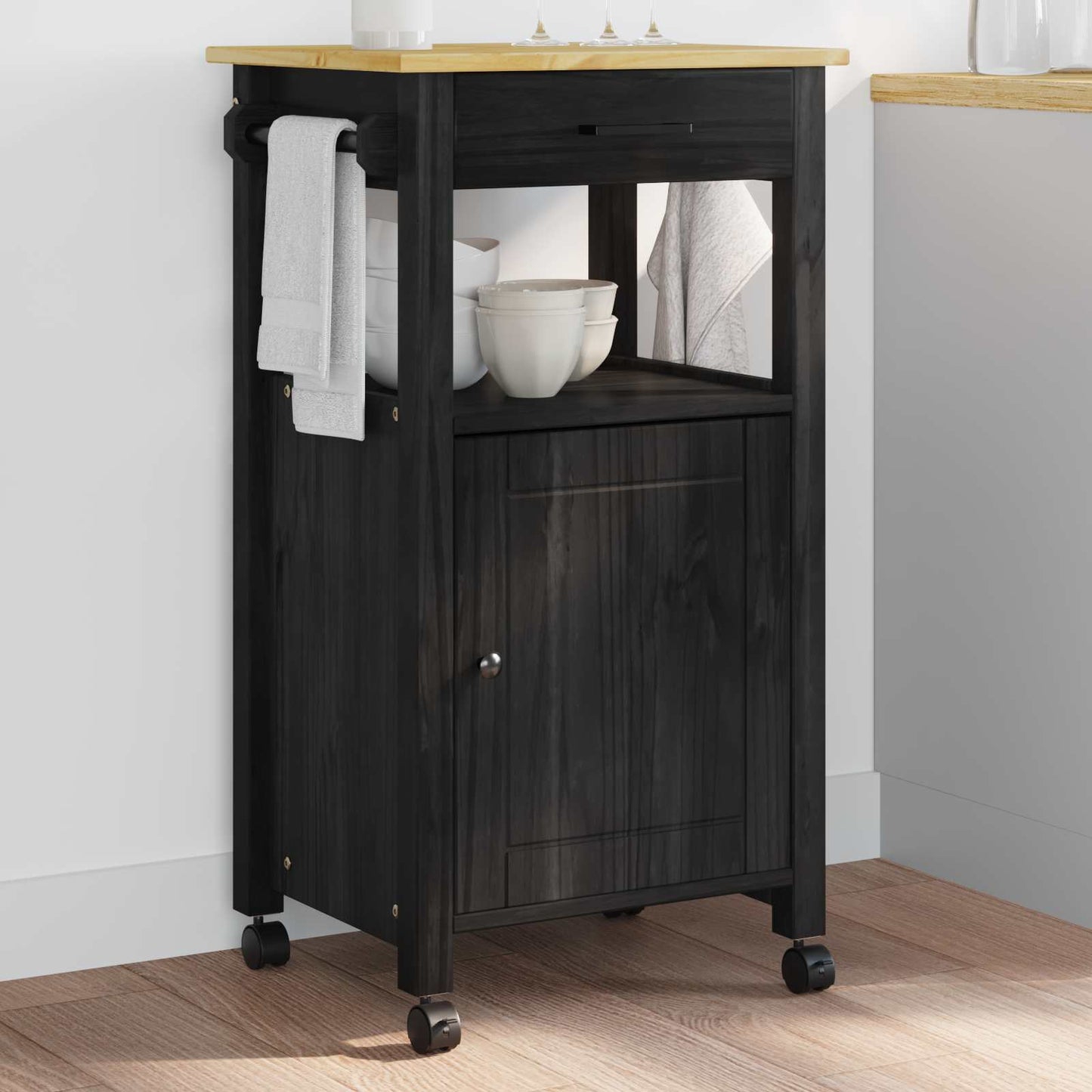 Küchentrolley Uni Schwarz