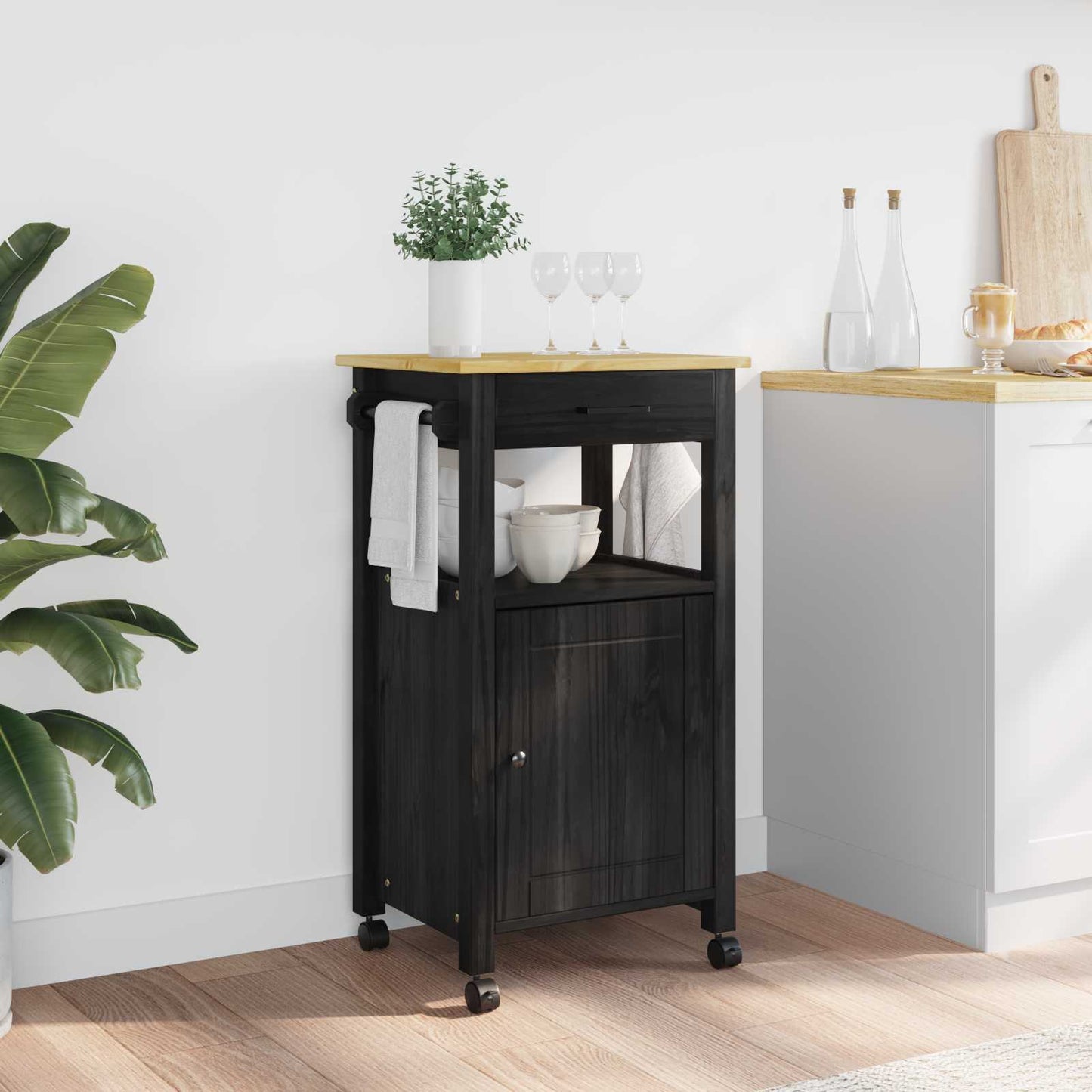 Küchentrolley Uni Schwarz