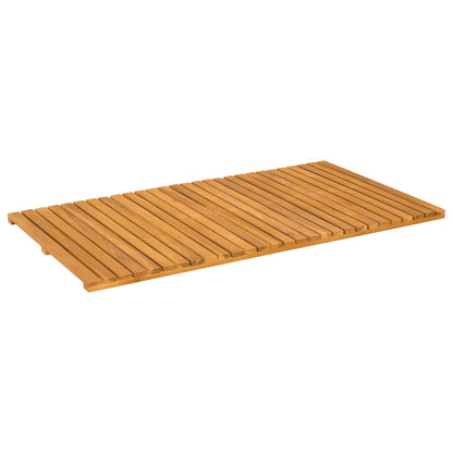 Badematte Uni Braun 100 x 55 cm Holz
