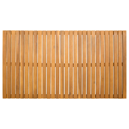 Badematte Uni Braun 100 x 55 cm Holz