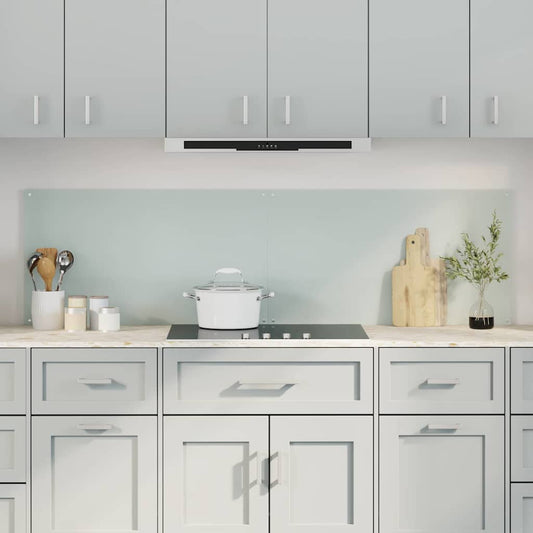 Küchenrückwand 2 pcs Weiß 90 x 50 cm Gehärtetes Glas