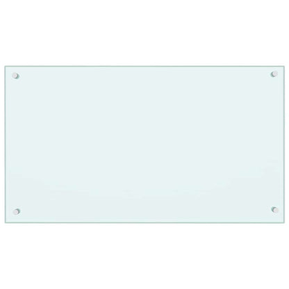 Küchenrückwand 2 pcs Weiß 90 x 50 cm Gehärtetes Glas