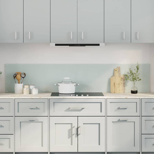 Küchenrückwand 2 pcs Weiß 100 x 40 cm Gehärtetes Glas