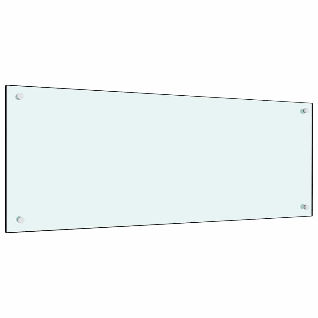 Küchenrückwand 2 pcs Weiß 100 x 40 cm Gehärtetes Glas