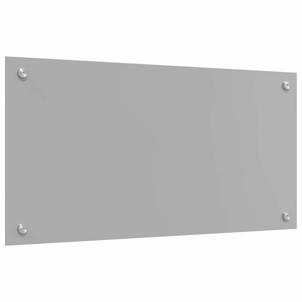 Küchenrückwand 2 pcs Hellgrau 80 x 40 cm Gehärtetes Glas
