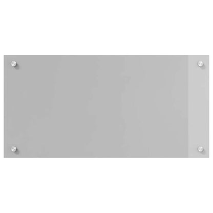 Küchenrückwand 2 pcs Hellgrau 80 x 40 cm Gehärtetes Glas