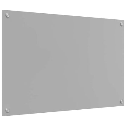 Küchenrückwand 2 pcs Hellgrau 90 x 60 cm Gehärtetes Glas