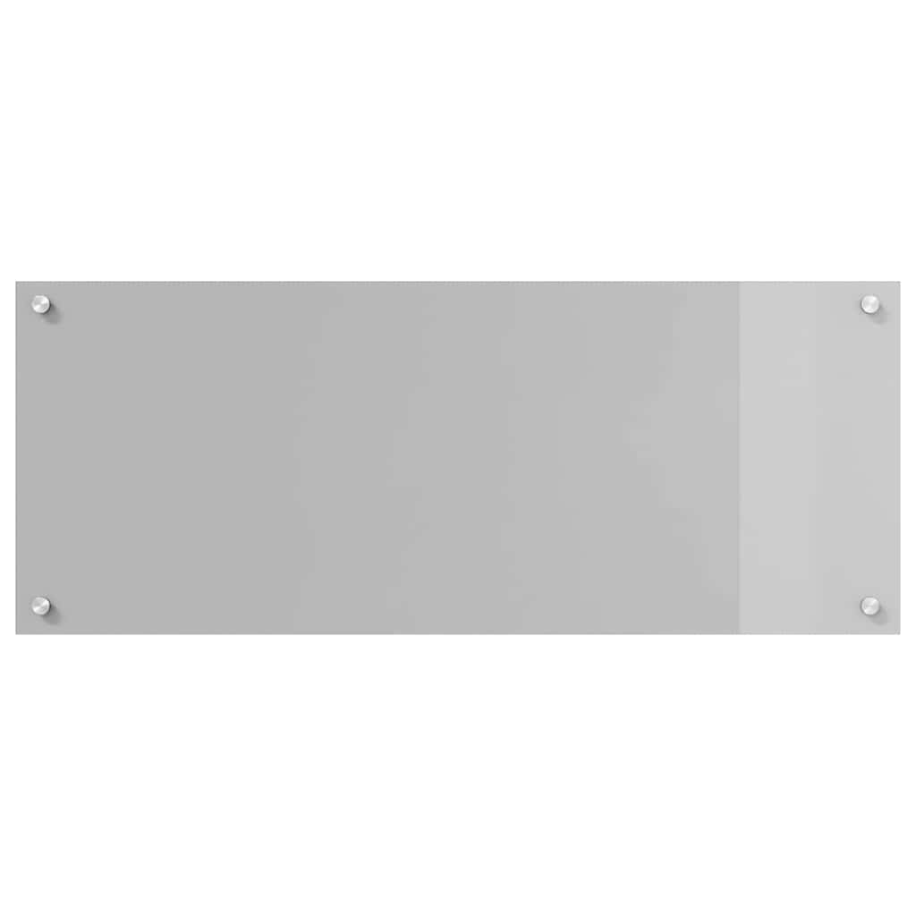 Küchenrückwand 2 pcs Hellgrau 100 x 40 cm Gehärtetes Glas