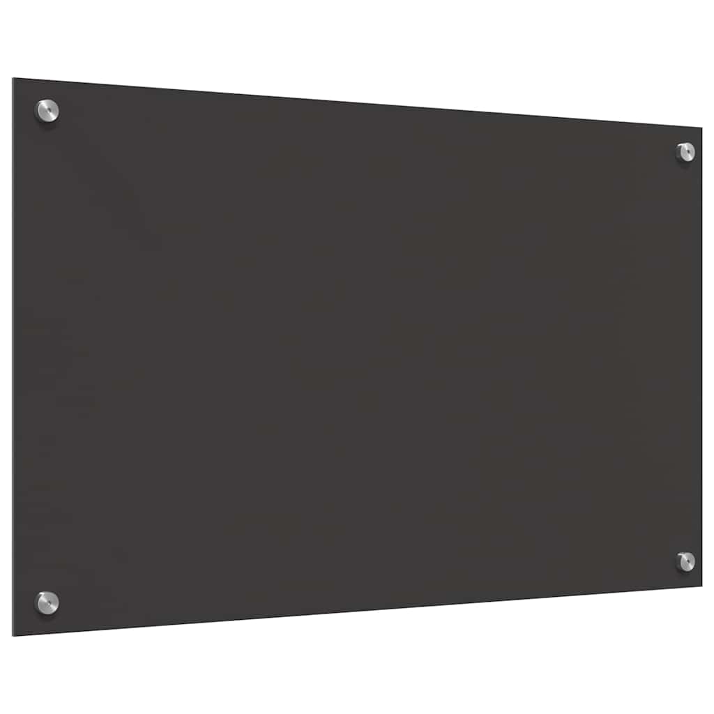 Küchenrückwand 2 pcs Dunkelgrau 80 x 50 cm Gehärtetes Glas
