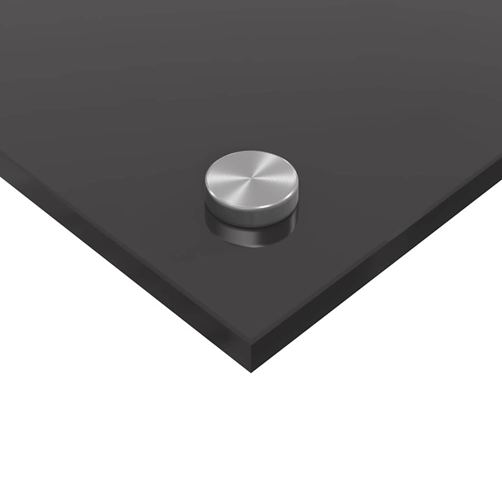 Küchenrückwand 2 pcs Dunkelgrau 90 x 40 cm Gehärtetes Glas