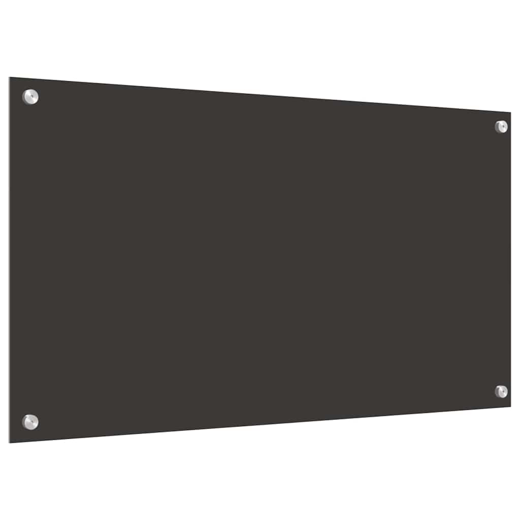 Küchenrückwand 2 pcs Dunkelgrau 90 x 50 cm Gehärtetes Glas