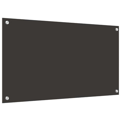 Küchenrückwand 2 pcs Dunkelgrau 90 x 50 cm Gehärtetes Glas