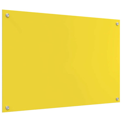 Küchenrückwand 2 pcs Gelb 90 x 60 cm Gehärtetes Glas