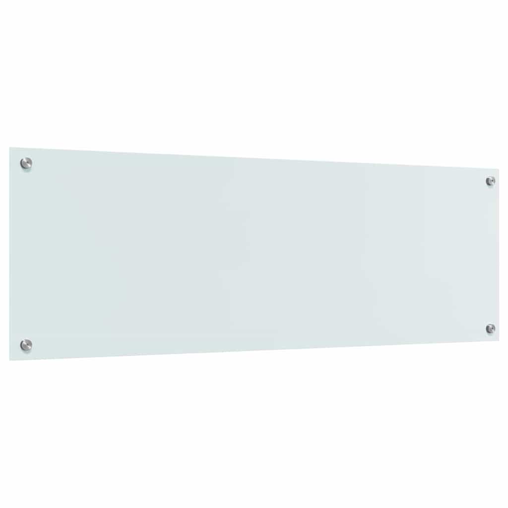Küchenrückwand 2 pcs Weiß 120 x 40 cm Gehärtetes Glas