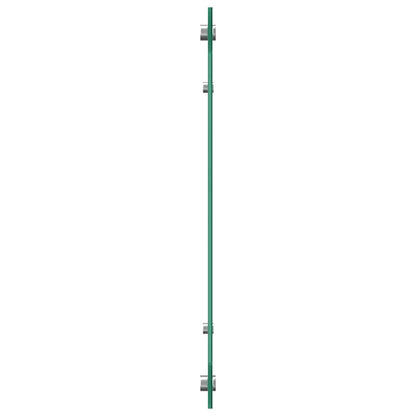 Küchenrückwand 2 pcs Schwarz 110 x 40 cm Gehärtetes Glas