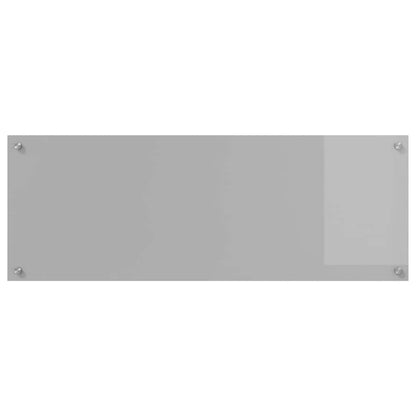 Küchenrückwand 2 pcs Hellgrau 110 x 40 cm Gehärtetes Glas