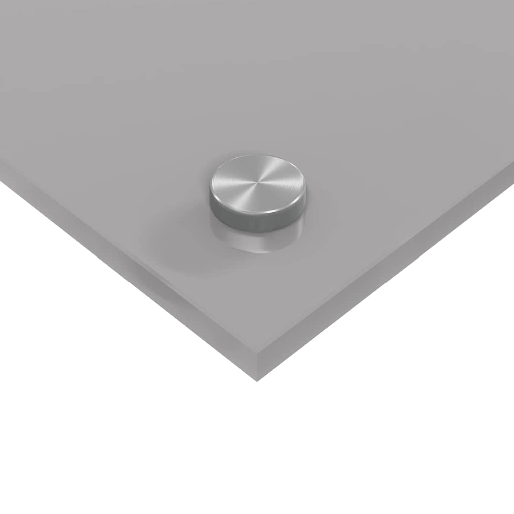 Küchenrückwand 2 pcs Hellgrau 110 x 60 cm Gehärtetes Glas