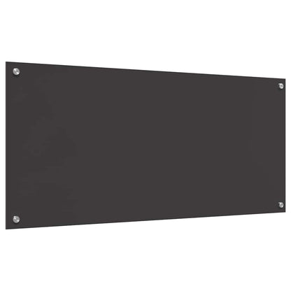 Küchenrückwand 2 pcs Dunkelgrau 110 x 50 cm Gehärtetes Glas