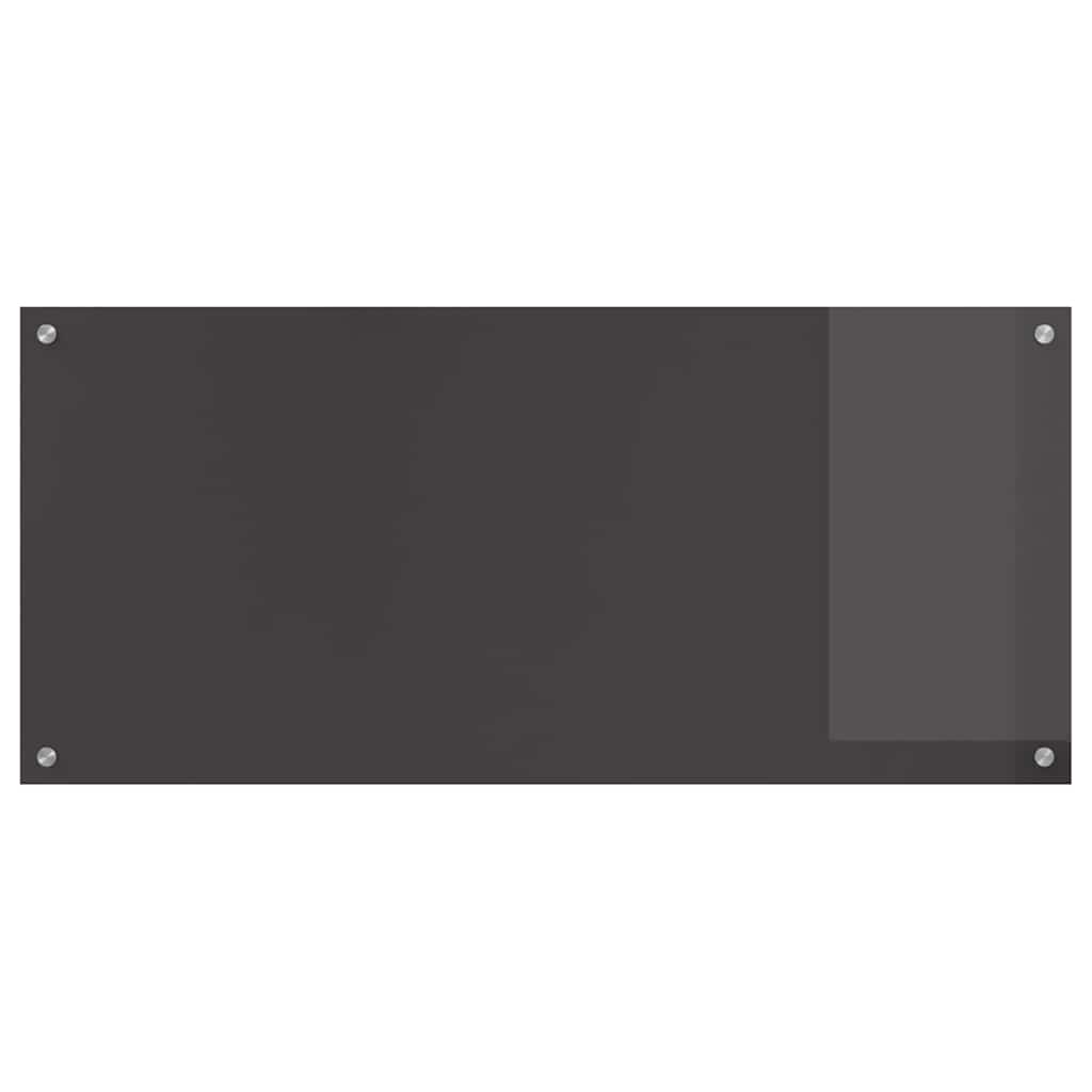Küchenrückwand 2 pcs Dunkelgrau 110 x 50 cm Gehärtetes Glas