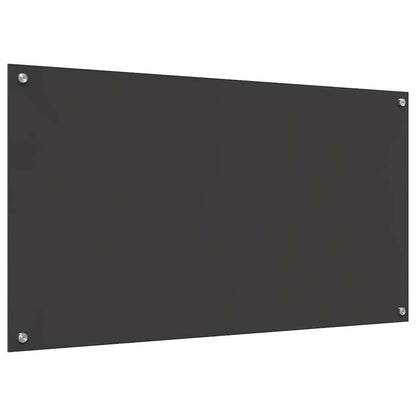 Küchenrückwand 2 pcs Dunkelgrau 110 x 60 cm Gehärtetes Glas
