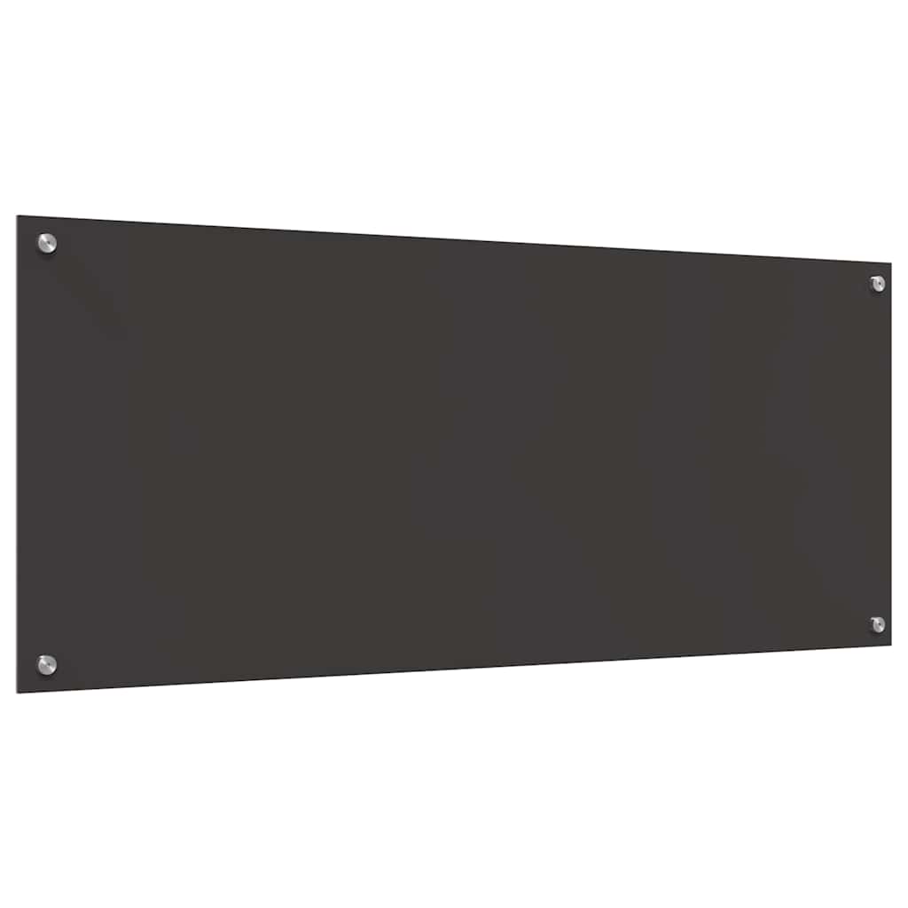Küchenrückwand 2 pcs Dunkelgrau 120 x 50 cm Gehärtetes Glas