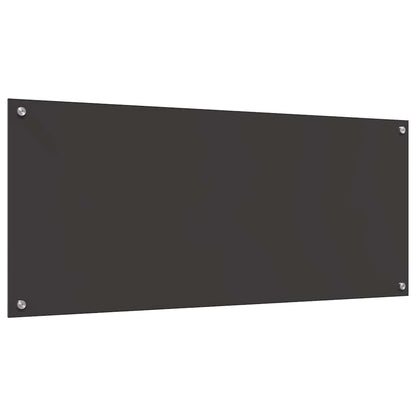 Küchenrückwand 2 pcs Dunkelgrau 120 x 50 cm Gehärtetes Glas