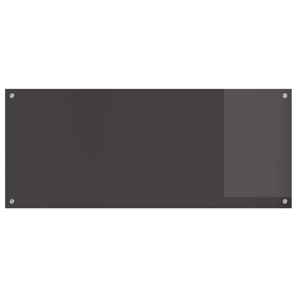 Küchenrückwand 2 pcs Dunkelgrau 120 x 50 cm Gehärtetes Glas