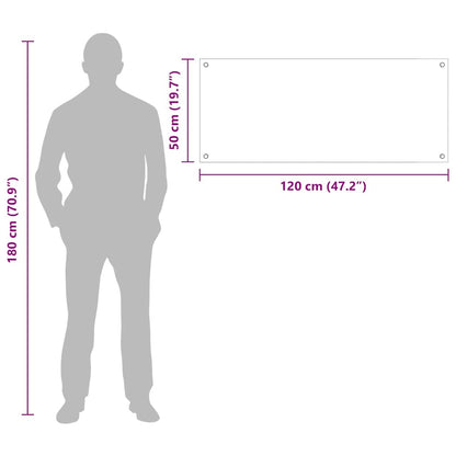 Küchenrückwand 2 pcs Dunkelgrau 120 x 50 cm Gehärtetes Glas