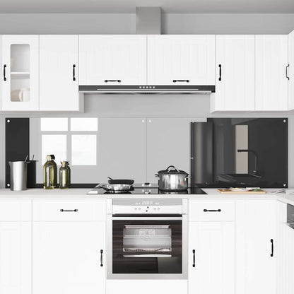 Küchenrückwand 2 pcs Dunkelgrau 120 x 60 cm Gehärtetes Glas