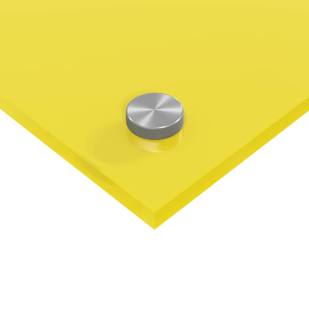 Küchenrückwand 2 pcs Gelb 110 x 40 cm Gehärtetes Glas